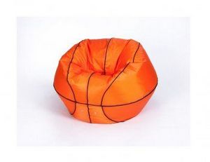 Кресло-мешок Баскетбольный мяч малый оранжево-черное в Североуральске - severouralsk.ok-mebel.com | фото 2