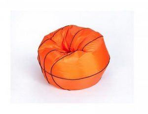 Кресло-мешок Баскетбольный мяч малый оранжево-черное в Североуральске - severouralsk.ok-mebel.com | фото 3