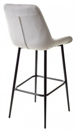 Барный стул ХОФМАН, цвет H-09 Светло-серый, велюр / черный каркас М-City в Североуральске - severouralsk.ok-mebel.com | фото 6