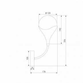 Бра Eurosvet Calyx 60168/1 латунь в Североуральске - severouralsk.ok-mebel.com | фото 3