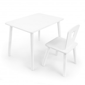 Детский комплект стол и стул «Корона» Rolti Baby (белый/белый, массив березы/мдф) в Североуральске - severouralsk.ok-mebel.com | фото