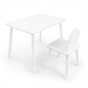 Детский комплект стол и стул «Облачко» Rolti Baby (белый/белый, массив березы/мдф) в Североуральске - severouralsk.ok-mebel.com | фото