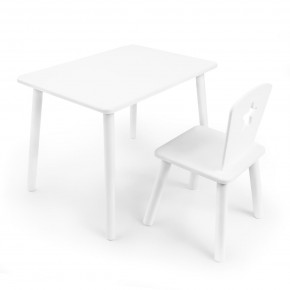 Детский комплект стол и стул «Звезда» Rolti Baby (белый/белый, массив березы/мдф) в Североуральске - severouralsk.ok-mebel.com | фото