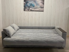 Диван Престиж-15 (НПБ+МДФ) велюр Sensey silver в Североуральске - severouralsk.ok-mebel.com | фото 3