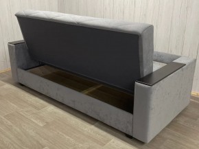 Диван Престиж-15 (НПБ+МДФ) велюр Sensey silver в Североуральске - severouralsk.ok-mebel.com | фото 4