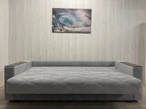Диван Престиж-15 (НПБ+МДФ) велюр Sensey silver в Североуральске - severouralsk.ok-mebel.com | фото 5