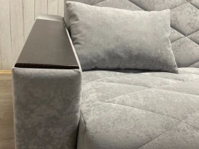Диван Престиж-15 (НПБ+МДФ) велюр Sensey silver в Североуральске - severouralsk.ok-mebel.com | фото 6