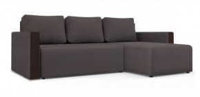 Диван угловой Алиса 3 Bahama GREY - Teos Dark Brown в Североуральске - severouralsk.ok-mebel.com | фото