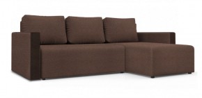 Диван угловой Алиса 3 Bahama PEBBLE - Teos Dark Brown в Североуральске - severouralsk.ok-mebel.com | фото