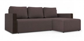 Диван угловой Алиса 3 Bahama PLUM - Teos Dark Brown в Североуральске - severouralsk.ok-mebel.com | фото