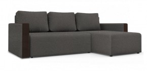 Диван угловой Алиса 3 Bahama STEEL - Teos Dark Brown в Североуральске - severouralsk.ok-mebel.com | фото