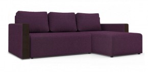 Диван угловой Алиса 3 Bahama VIOLET - Teos Dark Brown в Североуральске - severouralsk.ok-mebel.com | фото