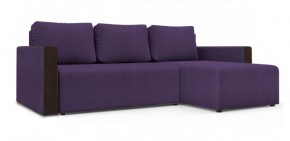 Диван угловой Алиса 3 Vital VIOLET - Teos Dark Brown в Североуральске - severouralsk.ok-mebel.com | фото