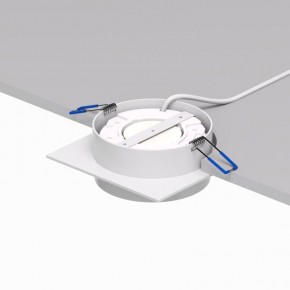 DK2091-WH Встраиваемый светильник FLAT, IP 20, до 15 Вт, GX53, LED, белый, алюминий в Североуральске - severouralsk.ok-mebel.com | фото 4