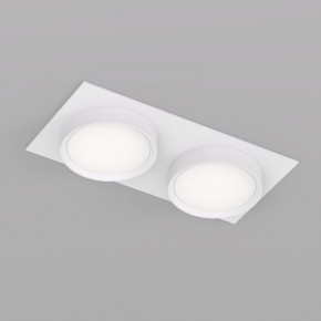 DK2092-WH Встраиваемый светильник FLAT, IP 20, до 15 Вт, GX53, LED, белый, алюминий в Североуральске - severouralsk.ok-mebel.com | фото 2