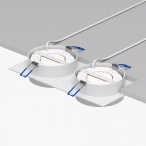 DK2092-WH Встраиваемый светильник FLAT, IP 20, до 15 Вт, GX53, LED, белый, алюминий в Североуральске - severouralsk.ok-mebel.com | фото 4