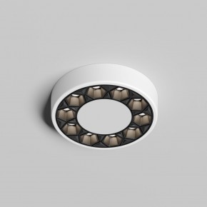 DK2440-WB Встраиваемый светильник DUAL 5+5 Вт, LED 4000K, IP 20, d90mm, белый/черный, алюминий/акрил в Североуральске - severouralsk.ok-mebel.com | фото 3