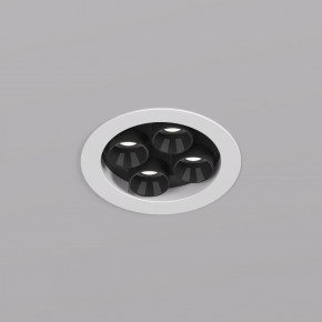 DK2510-WB Встраиваемый светильник SPACE со светодиодом d65 220V 8W 38° 4000К IP20 белый/черный алюминий в Североуральске - severouralsk.ok-mebel.com | фото