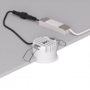 DK2510-WB Встраиваемый светильник SPACE со светодиодом d65 220V 8W 38° 4000К IP20 белый/черный алюминий в Североуральске - severouralsk.ok-mebel.com | фото 3
