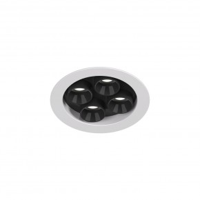 DK2510-WB Встраиваемый светильник SPACE со светодиодом d65 220V 8W 38° 4000К IP20 белый/черный алюминий в Североуральске - severouralsk.ok-mebel.com | фото 4