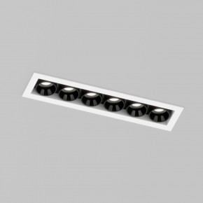DK2514-WB Встраиваемый светильник SPACE со светодиодом L126mm 220V 10W 38° 4000К IP20 белый/черный алюминий в Североуральске - severouralsk.ok-mebel.com | фото