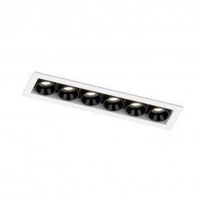 DK2514-WB Встраиваемый светильник SPACE со светодиодом L126mm 220V 10W 38° 4000К IP20 белый/черный алюминий в Североуральске - severouralsk.ok-mebel.com | фото 5