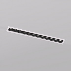 DK2515-WB Встраиваемый светильник SPACE со светодиодом L240mm 220V 20W 38° 4000К IP20 белый/черный алюминий в Североуральске - severouralsk.ok-mebel.com | фото