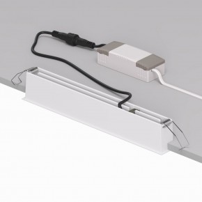 DK2515-WB Встраиваемый светильник SPACE со светодиодом L240mm 220V 20W 38° 4000К IP20 белый/черный алюминий в Североуральске - severouralsk.ok-mebel.com | фото 3