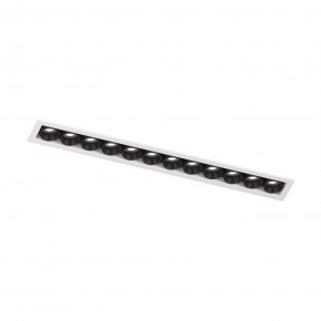 DK2515-WB Встраиваемый светильник SPACE со светодиодом L240mm 220V 20W 38° 4000К IP20 белый/черный алюминий в Североуральске - severouralsk.ok-mebel.com | фото 4
