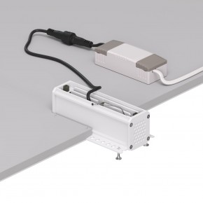 DK2531-WB Встраиваемый светильник SPACE со светодиодом под шпатлевку L126mm 220V 10W 38° 4000К IP20 белый/черный алюминий в Североуральске - severouralsk.ok-mebel.com | фото 5
