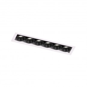DK2531-WB Встраиваемый светильник SPACE со светодиодом под шпатлевку L126mm 220V 10W 38° 4000К IP20 белый/черный алюминий в Североуральске - severouralsk.ok-mebel.com | фото 6