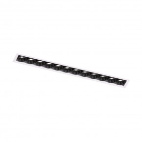 DK2532-WB Встраиваемый светильник SPACE со светодиодом под шпатлевку L240mm 220V 20W 38° 4000К IP20 белый/черный алюминий в Североуральске - severouralsk.ok-mebel.com | фото 5