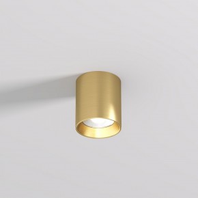 DK2610-SB Накладной светильник SHINE TUBE со светодиодом, D70*H80, IP20, 3000К, 10W, RA?90, сатинированная латунь, алюминий в Североуральске - severouralsk.ok-mebel.com | фото