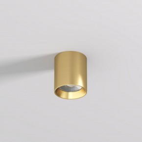 DK2610-SB Накладной светильник SHINE TUBE со светодиодом, D70*H80, IP20, 3000К, 10W, RA?90, сатинированная латунь, алюминий в Североуральске - severouralsk.ok-mebel.com | фото 2