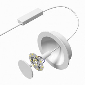 DK2700-WH Встраиваемый светильник, IP 20, 7 Вт, LED 3000, белый, алюминий в Североуральске - severouralsk.ok-mebel.com | фото 4