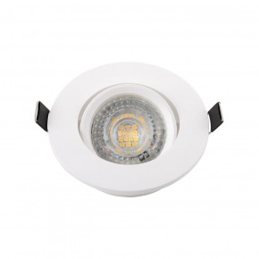 DK3020-WH Встраиваемый светильник, IP 20, 10 Вт, GU5.3, LED, белый, пластик в Североуральске - severouralsk.ok-mebel.com | фото 2