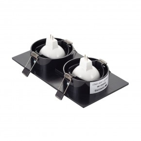 DK3022-BK Встраиваемый светильник, IP 20, 10 Вт, GU5.3, LED, черный, пластик в Североуральске - severouralsk.ok-mebel.com | фото 3