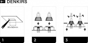 DK3022-BK Встраиваемый светильник, IP 20, 10 Вт, GU5.3, LED, черный, пластик в Североуральске - severouralsk.ok-mebel.com | фото 6