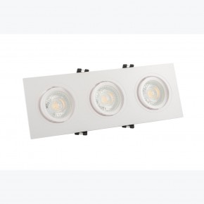 DK3023-WH Встраиваемый светильник, IP 20, 10 Вт, GU5.3, LED, белый, пластик в Североуральске - severouralsk.ok-mebel.com | фото 2