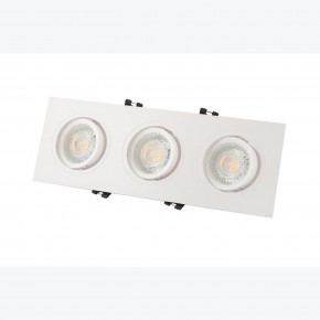 DK3023-WH Встраиваемый светильник, IP 20, 10 Вт, GU5.3, LED, белый, пластик в Североуральске - severouralsk.ok-mebel.com | фото 3