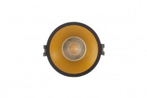 DK3026-BG Встраиваемый светильник, IP 20, 10 Вт, GU5.3, LED, черный/золотой, пластик в Североуральске - severouralsk.ok-mebel.com | фото 1