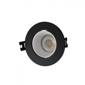 DK3061-BK+WH Встраиваемый светильник, IP 20, 10 Вт, GU5.3, LED, черный/белый, пластик в Североуральске - severouralsk.ok-mebel.com | фото