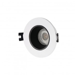 DK3061-WH+BK Встраиваемый светильник, IP 20, 10 Вт, GU5.3, LED, белый/черный, пластик в Североуральске - severouralsk.ok-mebel.com | фото