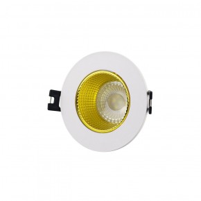 DK3061-WH+YE Встраиваемый светильник, IP 20, 10 Вт, GU5.3, LED, белый/желтый, пластик в Североуральске - severouralsk.ok-mebel.com | фото 1