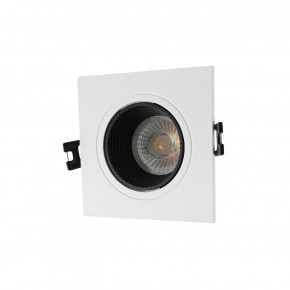 DK3071-WH+BK Встраиваемый светильник, IP 20, 10 Вт, GU5.3, LED, белый/черный, пластик в Североуральске - severouralsk.ok-mebel.com | фото