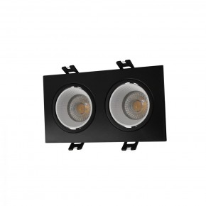 DK3072-BK+WH Встраиваемый светильник, IP 20, 10 Вт, GU5.3, LED, черный/белый, пластик в Североуральске - severouralsk.ok-mebel.com | фото