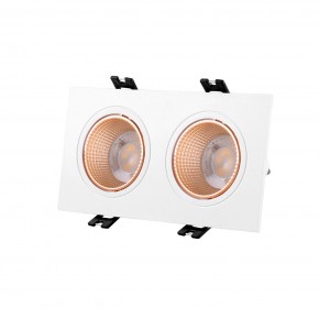 DK3072-WBR Встраиваемый светильник, IP 20, 10 Вт, GU5.3, LED, белый/бронзовый, пластик в Североуральске - severouralsk.ok-mebel.com | фото
