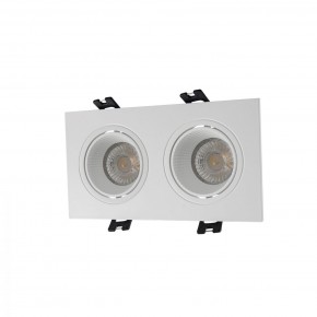 DK3072-WH Встраиваемый светильник, IP 20, 10 Вт, GU5.3, LED, белый/белый, пластик в Североуральске - severouralsk.ok-mebel.com | фото