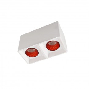 DK3085-WH+RD Светильник накладной IP 20, 10 Вт, GU5.3, LED, белый/красный, пластик в Североуральске - severouralsk.ok-mebel.com | фото