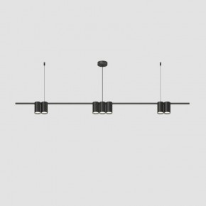 DK4063-BK Подвесной светильник ORBIT, IP20, 7xGU10 LED до 15 Вт, черный матовый, алюминий в Североуральске - severouralsk.ok-mebel.com | фото